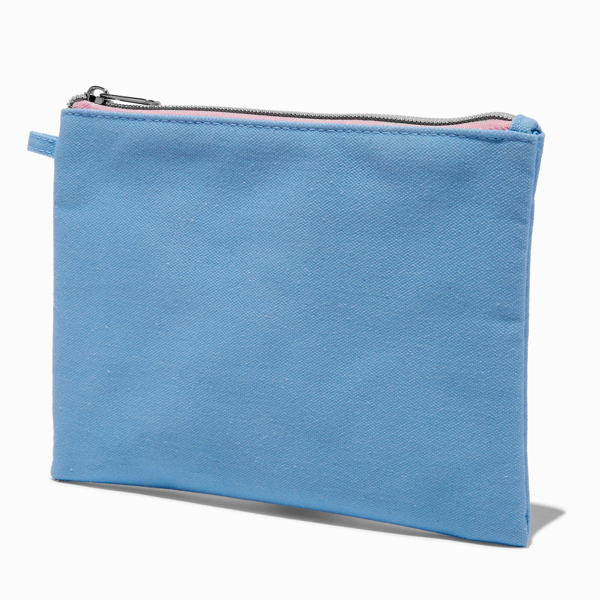 DIY Blue Nylon Pouch,